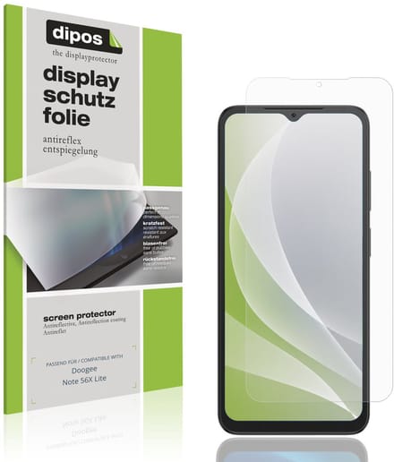 dipos – 4x Matte Beschermfolie geschikt voor Doogee Note 56X Lite | Krasbestendige & antireflecterende Screenprotector Ultra-Thin