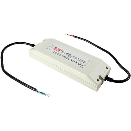 MEAN WELL PLN-100-24 LED-driver, LED-transformator Constante spanning, Constante stroomsterkte 96 W 4 A 18 - 24 V/DC PFC-schakeling, Overbelastingsbescherming,