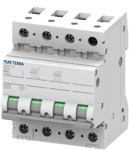 ATTEMA Click-mate NXT installatieautomaat B25 3P+N (AT90213)
