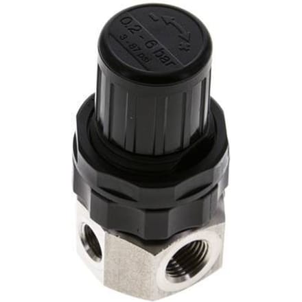 Drukregelaar G1/4'' 320l/min 0.5-6.0bar/7-87psi Roestvrij staal