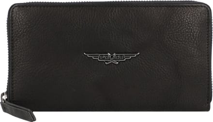 Police PT150-10369 Leren portemonnee 20 cm - Dames - Horizontaal - black