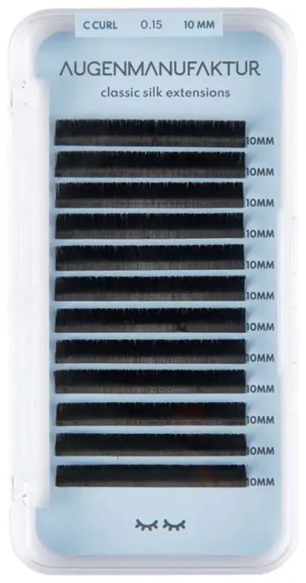Augenmanufaktur Klassieke Zijden Wimpers C-Curl 10 mm 0,20 mm