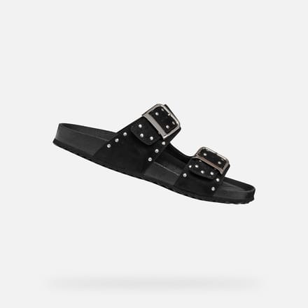 GEOX BRIONIA R DAMES Sandalen - ZWART