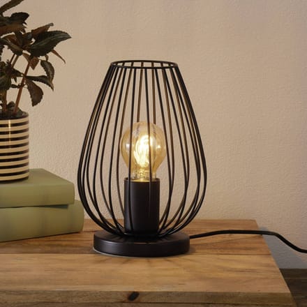 EGLO Newtown Tafellamp - E27 - Ø 23 cm - Zwart