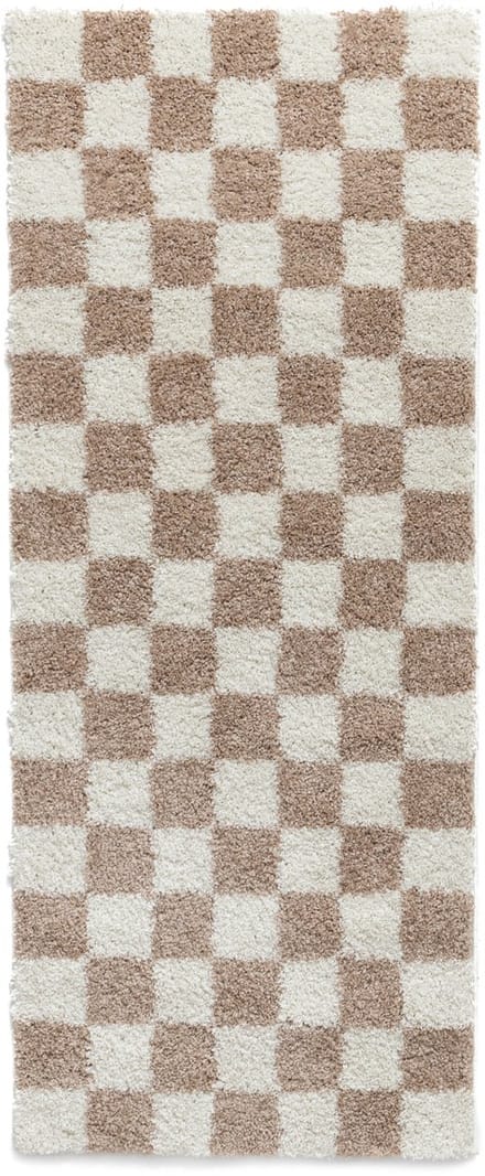Checkerboard loper - Check ivoor/beige 80x200