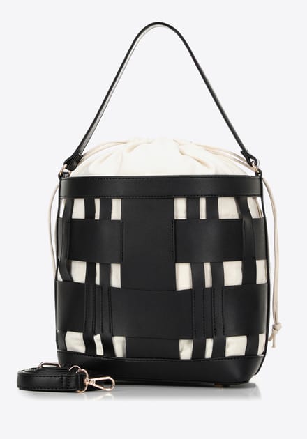 Wittchen Dames Geweven Eco-leren Tas Zwart