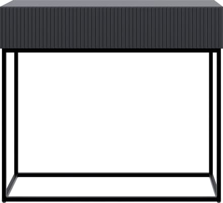Selsey - VELDIO - Console met lade en zwarte poten - 90 cm - zwart