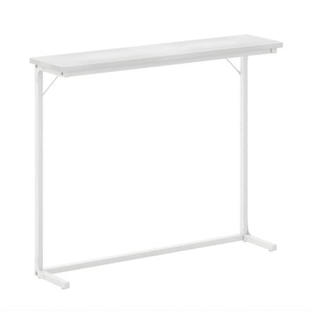 Consoletafel – Voor Hal & Woonkamer – Smalle Sidetable in Industriële Stijl – Wit