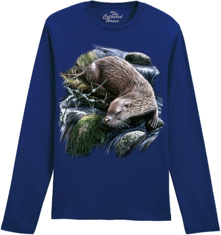 Exploring Otter The Coloured House Longsleeve T-shirt L