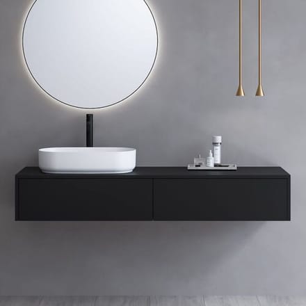 Megabad Profi Collection Art washbasin console 150 cm with 2 drawers 21MF1004150I
