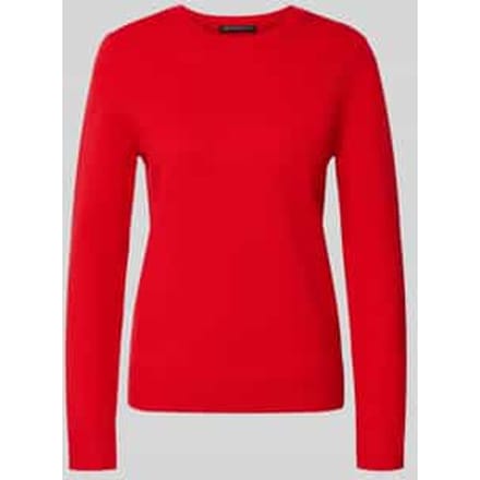 Gebreide pullover met geribde boorden