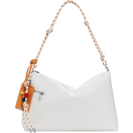 Desigual schoudertas Half Logo Leiria 2.0 Shoulder Bag Beige Crude crème