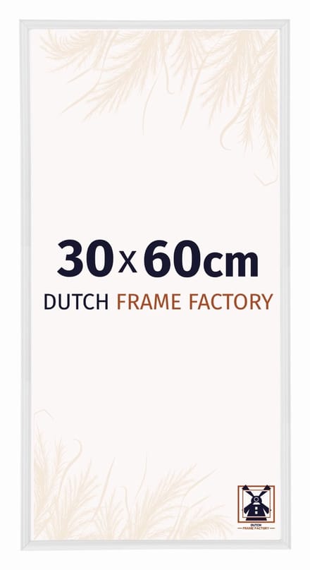 Fotolijst 30x60 cm - Kunststof - Wit Hoogglans - Angers