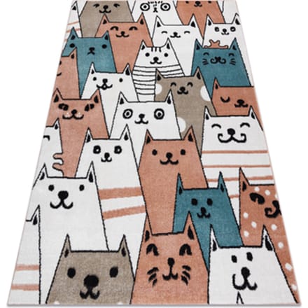 Kleden Rugsx Tapijt FUN Gatti voor kinderen, katten multi 140x190 cm