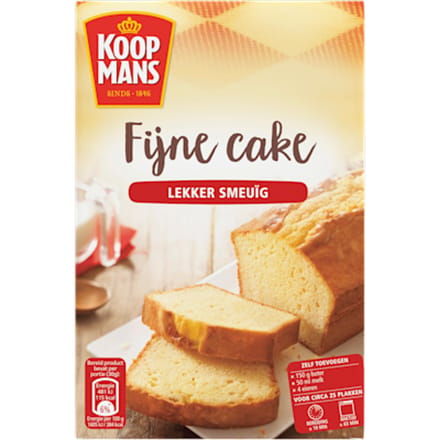 Fijne cake bakmix