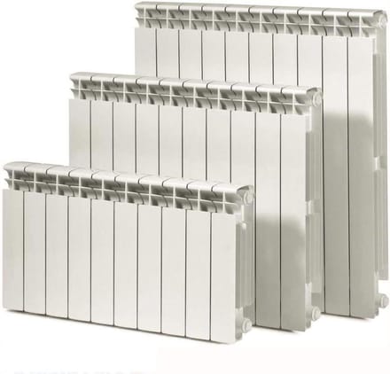Verwarmingselement - Verwarming radiator - Ruimte verwarmen - Lichtgewicht aluminium - 10 elementen - Wit