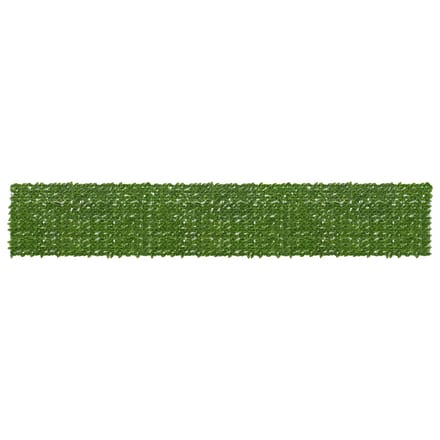 vidaXL - Balkonscherm - met - bladeren - Groen - en - Geel - 600 - x - 100 - cm