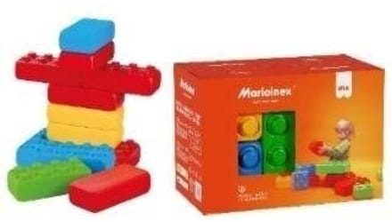 Marioinex Serie - Bouwstenen - 12 Elementen - Unisex - 2+ Jaar