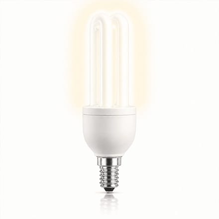 1x Stick Spaarlamp E14 - 11W - Warm Wit Licht (2500K) - 640 lm - 10 jaar - Niet Dimbaar
