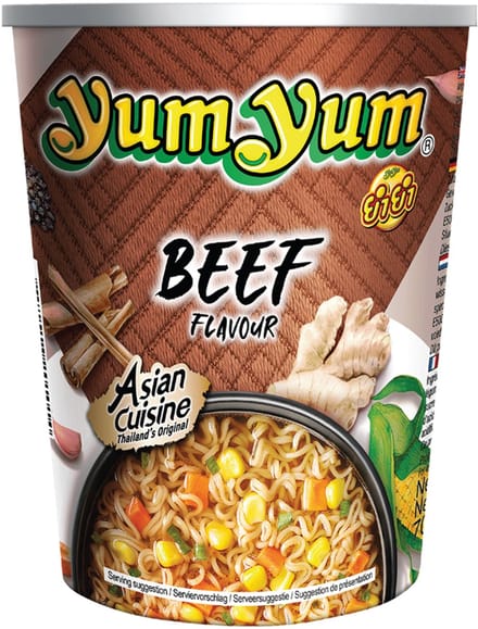 Yum Yum Instant Cupnoedels Rundvlees 36 x 70 g
