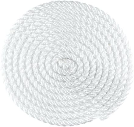 Sterk Gedraaid Nylon Touw Wit - Multifunctioneel Utilitiesnoer voor Buiten en Klussen