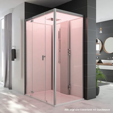 Hoesch SensePerience steam bath 100 x 100 cm for front wall, with shower tray, 533111xA.010550