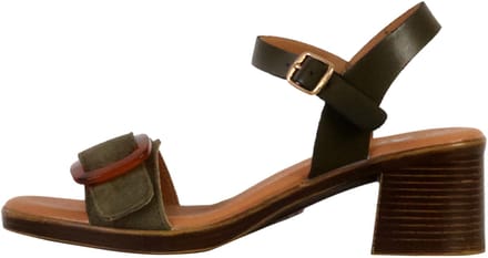 Aleno leren sandalen met hak