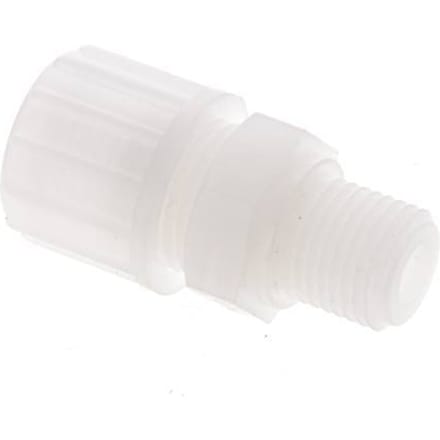 10x4mm & G1/4'' PVDF Rechte Knelfitting Buitendraad 10bar Kunststof en Polyamide