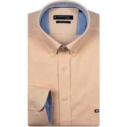 Giordano Overhemd Ivy Uni Color Button Down Oranje / male