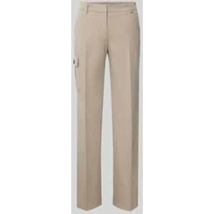 Straight leg stoffen broek met cargozak