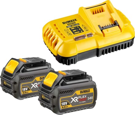 DeWALT FlexVolt Serie - Accu en Lader Set - 54V/18V - XR FLEXVOLT Technologie - Snel Opladen