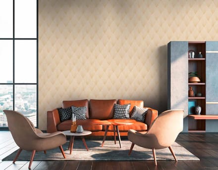 GRAFISCHE WAAIER BEHANG | Modern - beige glanzend - A.S. Création Metropolitan Stories 2