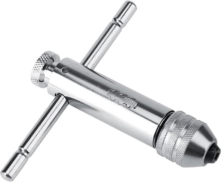 Verstelbare T-Handle Ratchet Sleutel voor M3-M8 & M5-M12, Ideaal voor Tap en Draadset, Compact en Lichtgewicht