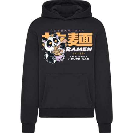 Mister Tee - Best Ramen Fluffy Hoodie/trui - S - Zwart
