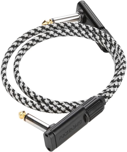 RockBoard Tweed Series Flat Patch Cable Salt&Pepper 60 cm