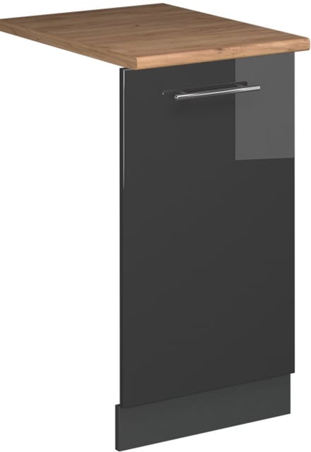 Vicco Fame-Line Vaatwasserfrontpaneel – 45 cm, WB Eik Antraciet Hoogglans