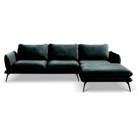 Hoekbank Piemonte rechts velvet | NADUVI Collection