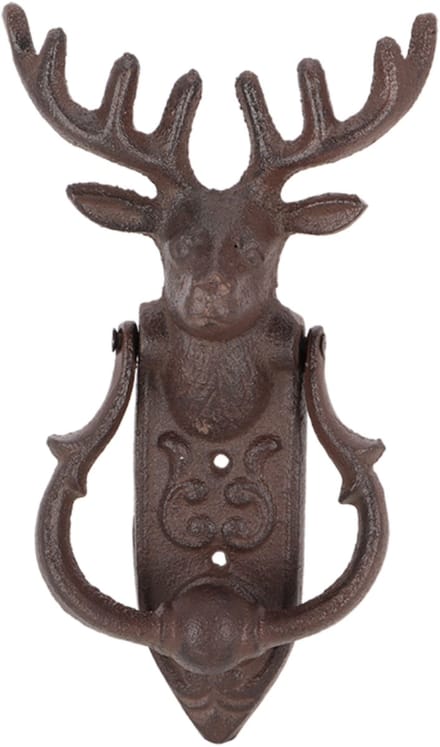 Esschert design Deurklopper hert - gietijzer - L22 cm - vintage - deurbel