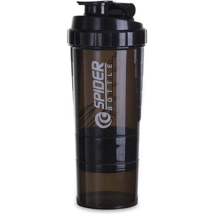 500ml Eiwitpoeder Shaker Fles Sport Waterbeker Draagbare Hoge Capaciteit Drinkcontainer met Poederbakje Plastic Blender