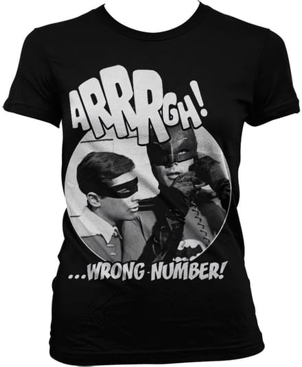 DC Comics Batman Dames Tshirt -M- Arrrgh Wrong Number Zwart