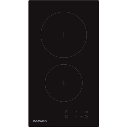 Plaque de cuisson vitrocéramique - DAEWOO - 2 foyers - 30 cm - BH3VTF19BNM - Noir