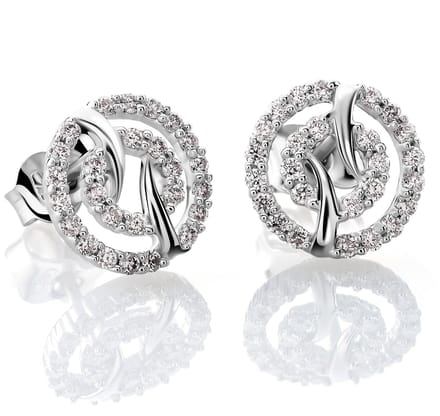 Orphelia OD-5322 - Oorstekers - 18 Karaat Witgoud / Diamant 0.42 ct