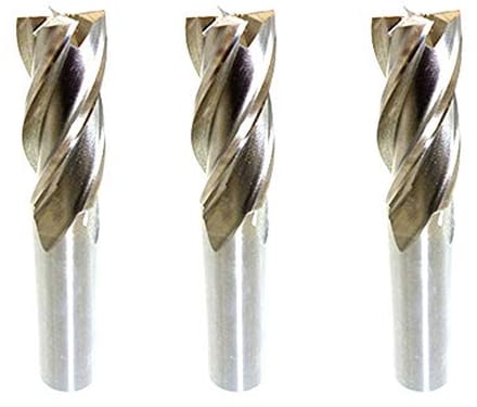 CNC-frees 8 mm - 4-groef HSS frezen set van 3 stuks