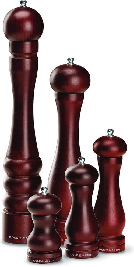 20 cm Precisie Grind Bos Capstan Donker Hout Pepermolen