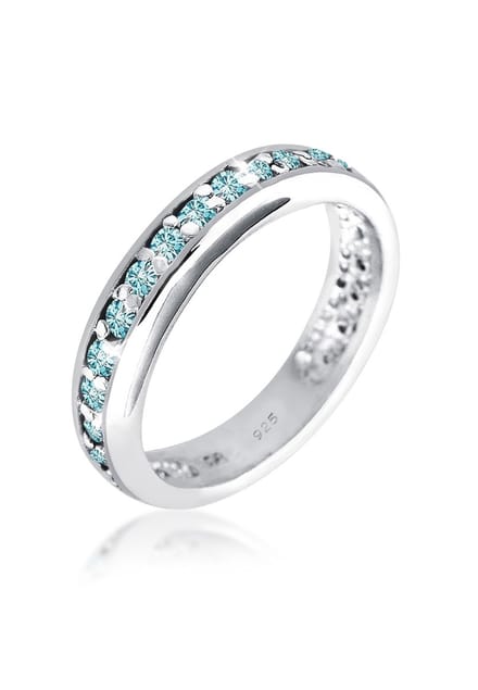 Elli - Ring - Dames verlovingssieraden met kristallen in 925 sterling zilver - Dames