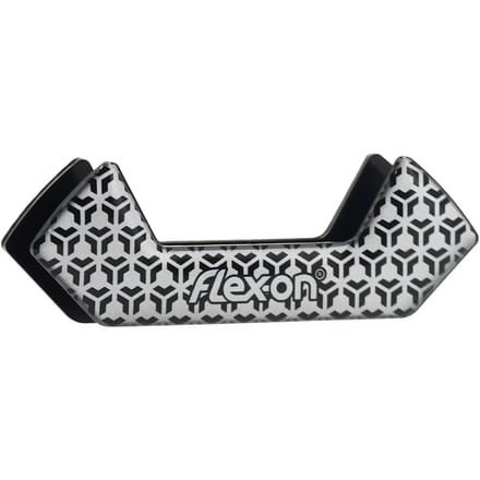 Aluminium stijgbeugels Plat Ultra-Grip Zwart/Zwart/Paarse Flex-On
