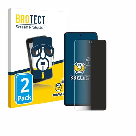 BROTECT - privacy screenprotector voor Xiaomi Poco M7 Pro - Folie Beschermfolie Blauwlichtfilter 2 Stuks