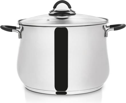 Kookpan Edelstaal met Glazen Deksel DALIE 26 cm, 10,6 l - Kookpot - Soeppan