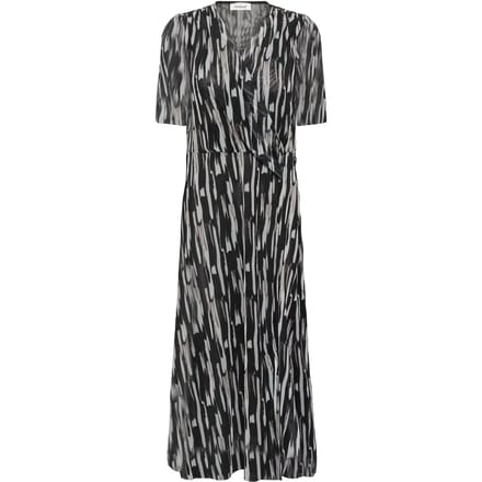 Jersey jurk Regular fit Black Stroke Print black