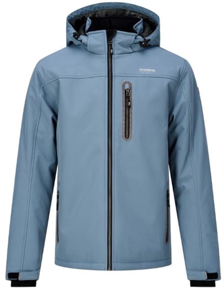 Nordberg - Jas Nick ice blue padded softshell winterjas - Maat XL